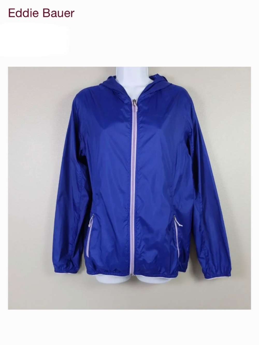 Eddie Bauer Windbreaker w Hood Women’s Medium